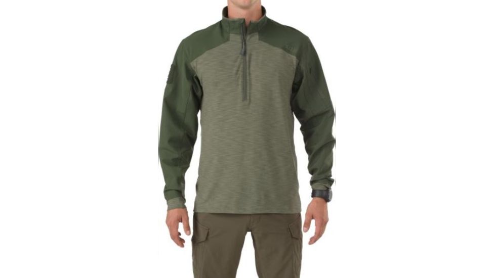 5.11 Tactical Rapid Response 1/4 Zip, Tdu Green - 72415190XL