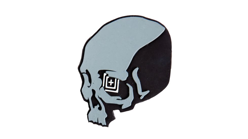 5.11 Tactical Skull Shot Patch, Grey 81010-29-1 SZ