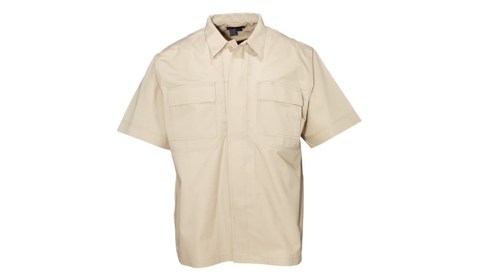 5.11 Tactical TDU Short Sleeve Shirt - Poly/Cotton Ripstop - TDU Khaki - 4XL 71001-162-4XL