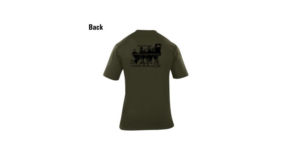 5.11 Tactical 40088C-182 5.11 Tactical Short Sleeve Logo Tee Safe Night OD Green