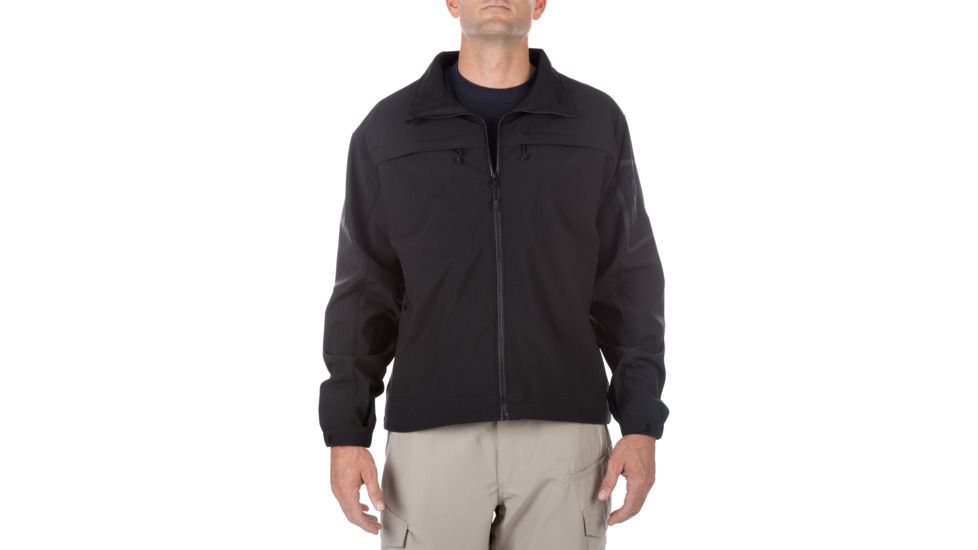5.11 Tactical Chameleon SoftShell Jacket - Men's, Black, Extra Small, 48099-019-XS