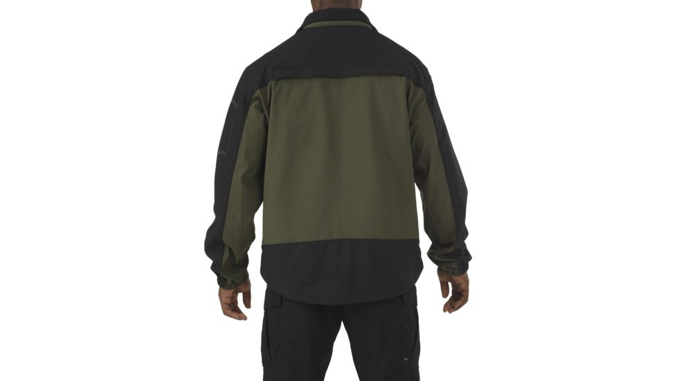 5.11 Tactical Chameleon SoftShell Jacket - Men's, Moss/Black, Extra Small, 48099-191-XS