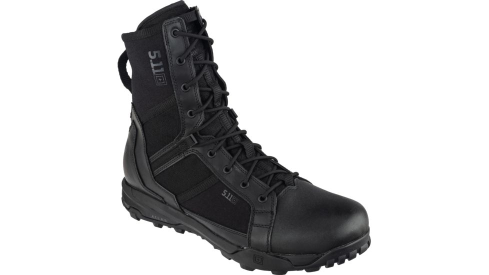 5.11 Tactical A/T 8in Side Zip Boot - Mens, Black, 7.5W, 12431ABR-019-7-5-W