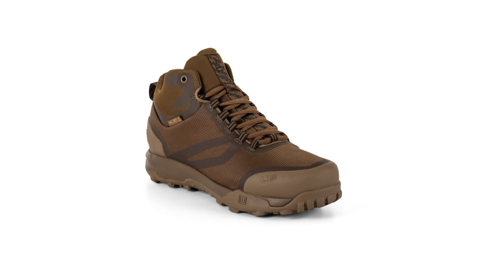 5.11 Tactical A/T Mid Waterproof Boots - Men's, Dark Coyote, Regular, 8.5 US, 12446-106-85-R
