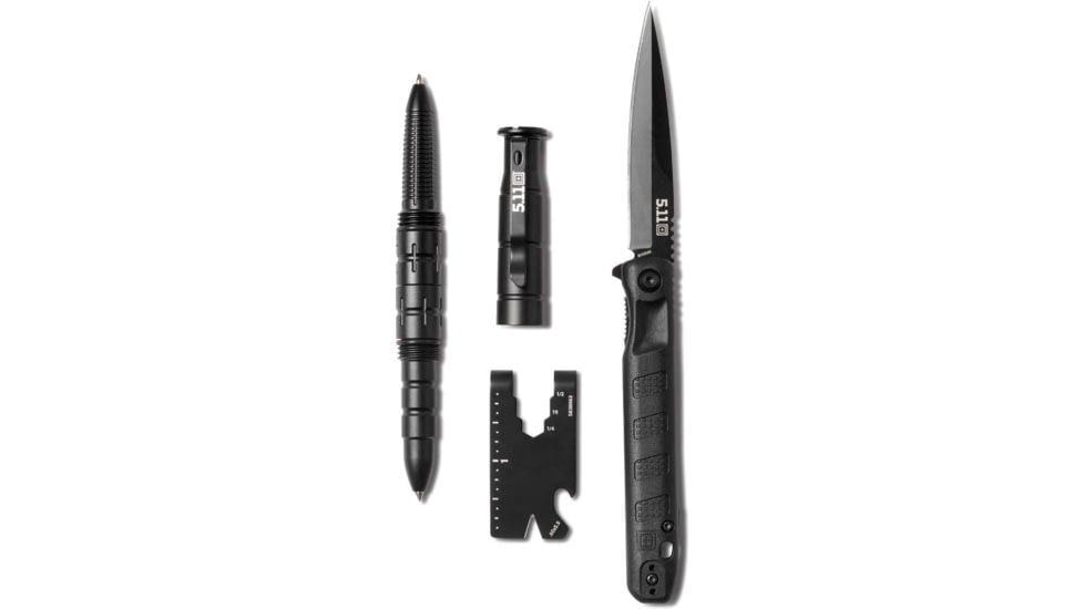 5.11 Tactical ABR Gift Set, 3.15in, Spear Point, S35VN Steel Blade, FRN, Black, 5830055-999-1 SZ