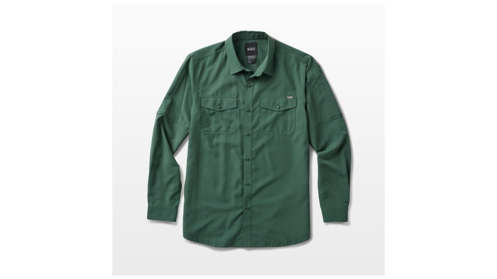 5.11 Tactical Marksman Long Sleeve Shirt - Men's, Greenstone, 2XL, 72521-1182-2XL