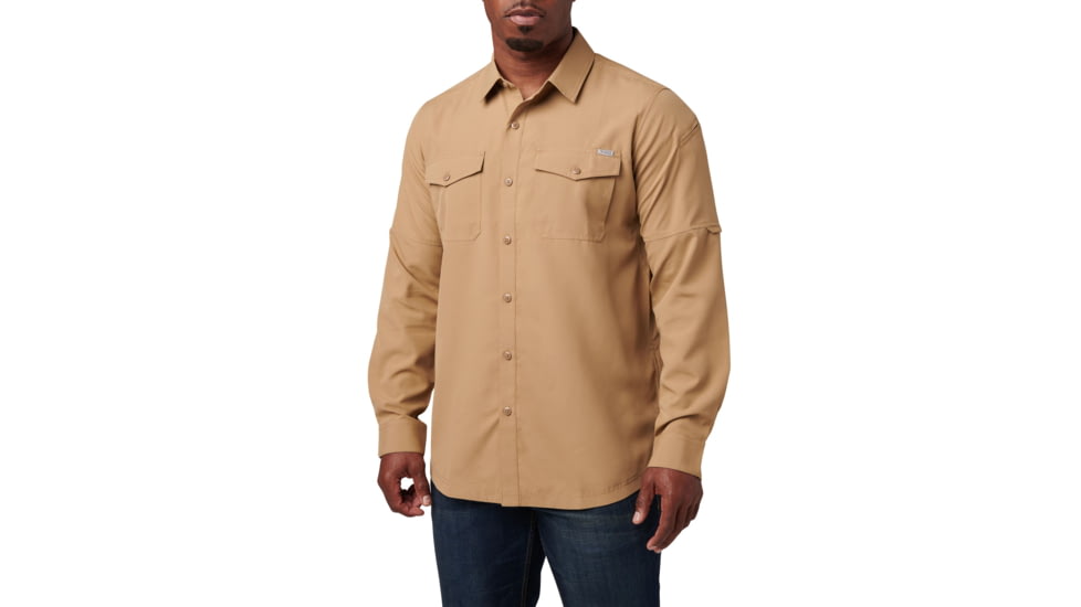 5.11 Tactical Marksman Long Sleeve Shirt - Men's, Coyote, Medium, 72521-120-M