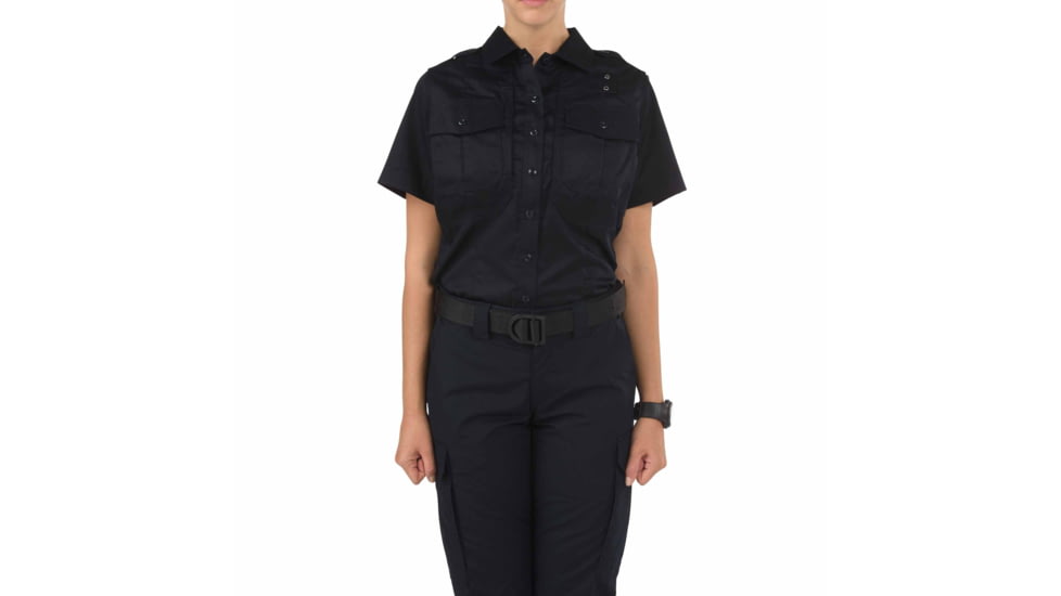 5.11 Tactical 61159 Womens B Class PDU Short Sleeve Shirt, Midnight Navy, Small-Regular