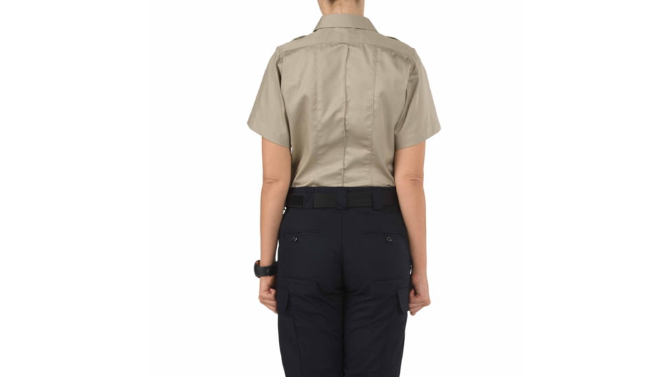 5.11 Tactical 61159 Womens B Class PDU Short Sleeve Shirt, Silver Tan, Extra Large-Regular