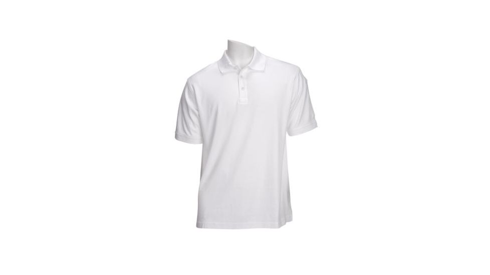 5.11 Tactical Tactical Jersey S/S Polo - Mens, White, XL, 71182-010-XL