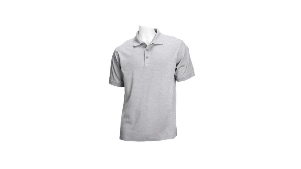 5.11 Tactical Tactical Jersey S/S Polo - Mens, Heather Grey, 3XL, 71182-016-3XL
