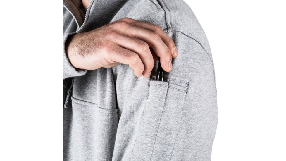 5.11 Tactical 72314 1/4 Zip Job Shirt, Heather Grey, 2XL