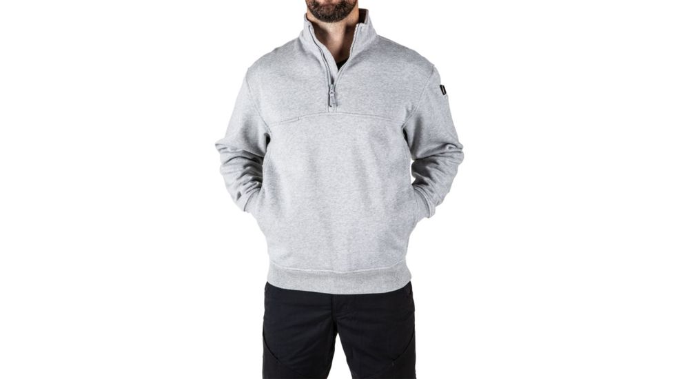 5.11 Tactical 72314 1/4 Zip Job Shirt, Heather Grey, 2XL