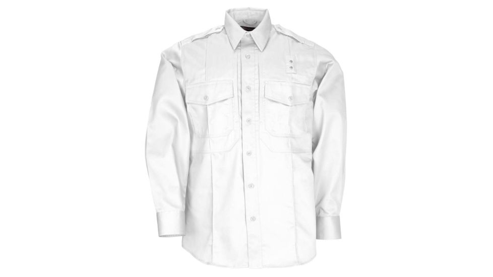 5.11 Tactical Twill PDU L/S B-Class Shirt - Mens, White, 6XLT, 72345-010-6XL-T