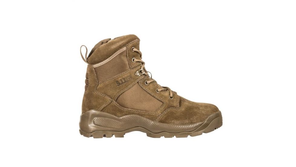 5.11 Tactical Atac 2.0 6in Side Zip Desert Boot - Men's, Dark Coyote, 6.5R, 12395ABR-106-6-5-R
