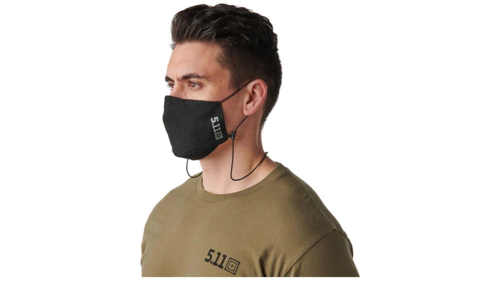 5.11 Tactical Alpha Mask - Unisex, Black, M, 89506-019-M