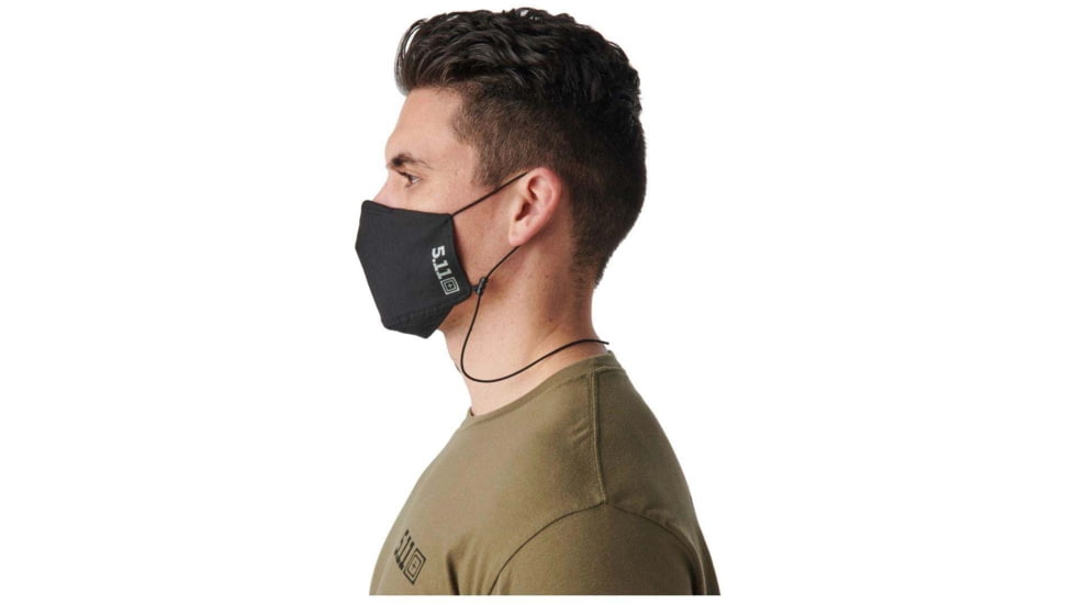 5.11 Tactical Alpha Mask - Unisex, Black, M, 89506-019-M