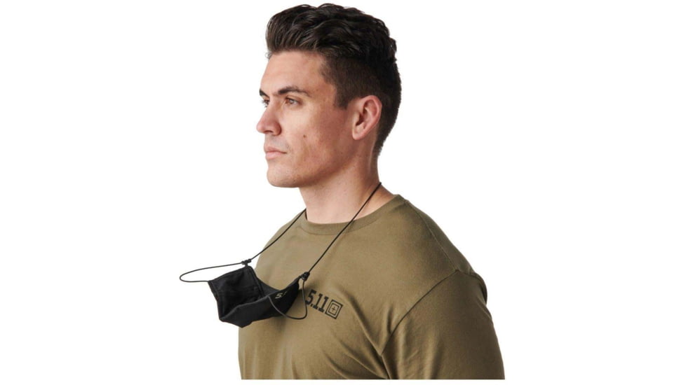 5.11 Tactical Alpha Mask - Unisex, Black, M, 89506-019-M