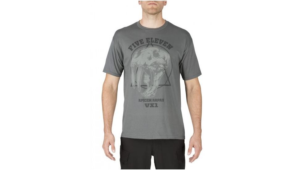 5.11 Tactical Apex Predator Tee, Charcoal - 41195AO-018-2XL