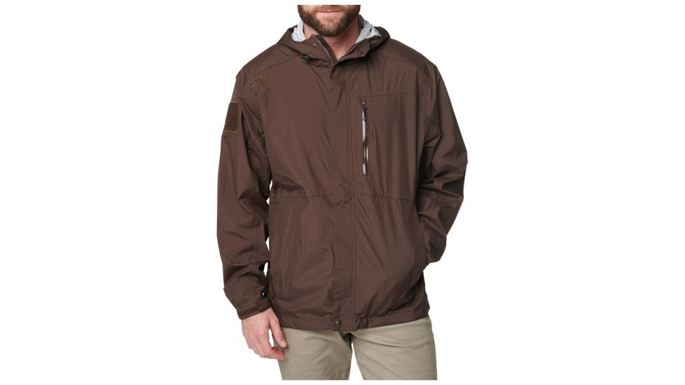 5.11 Tactical Aurora Shell Jacket - Men's, Brown, Extra Small, 48343-108-XS
