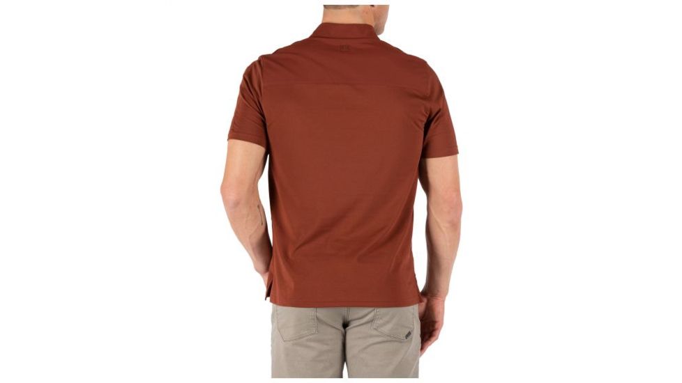 5.11 Tactical Axis Short Sleeve Polo - Mens, Mahogany, Large 41219-447-L