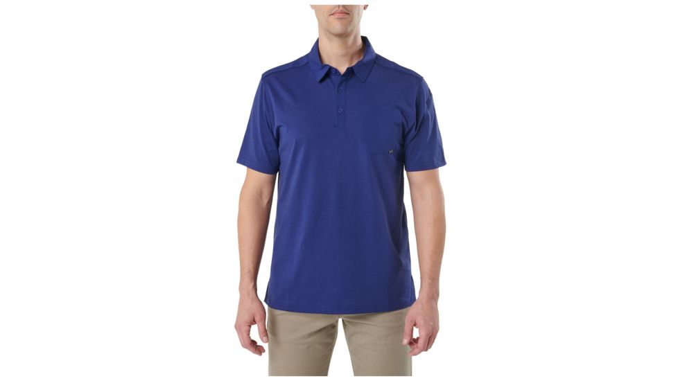 5.11 Tactical Axis Short Sleeve Polo- Mens, Blueprint, XL, 41219-773-XL