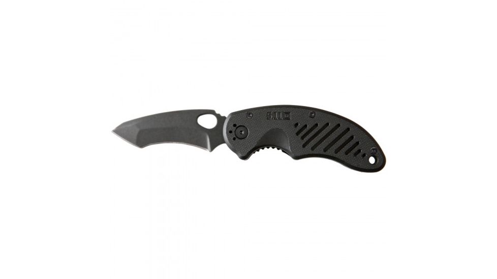 5.11 Tactical Btc Recurve Tanto Folder Knife - Black, Clam Pack 51089C-019-1 SZ