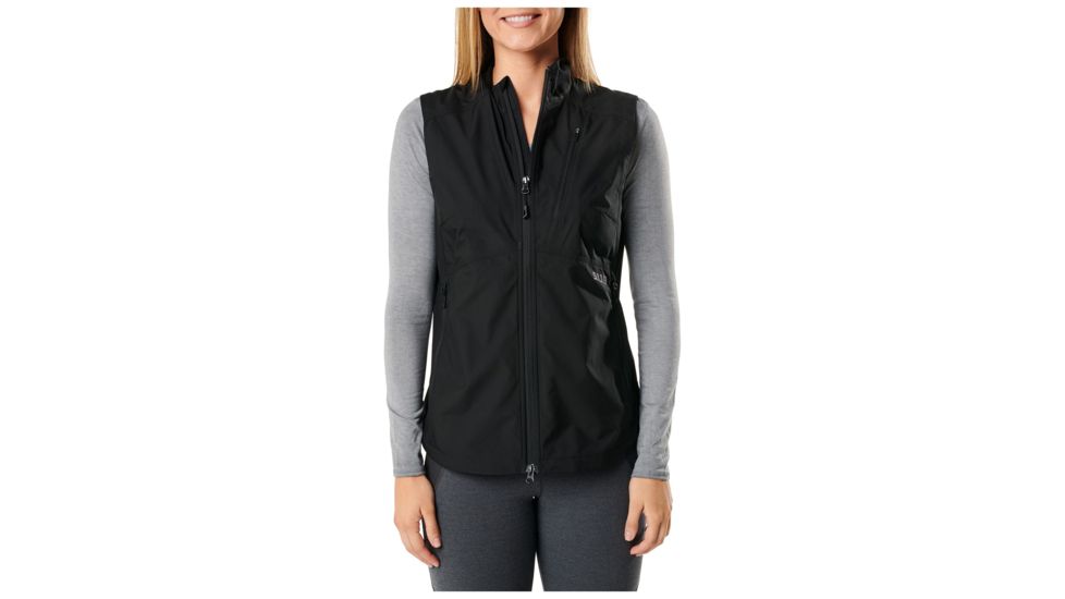 5.11 Tactical Cascadia Windbreaker Vest - Women's, Black, XL, 65001-019-XL