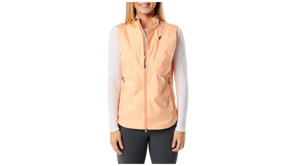 5.11 Tactical Cascadia Windbreaker Vest - Womens, Peach, XS, 65001-398-XS