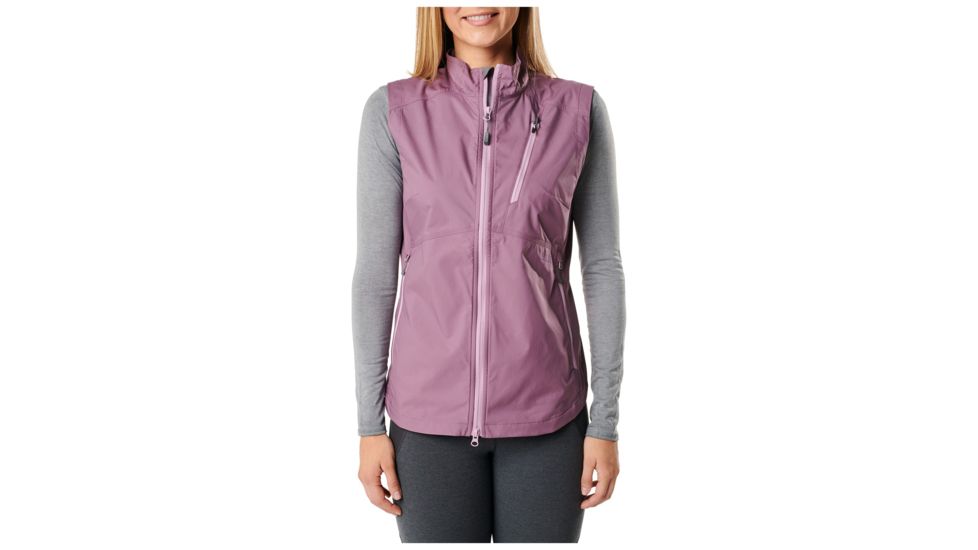 5.11 Tactical Cascadia Windbreaker Vest - Womens, Plum, L, 65001-494-L