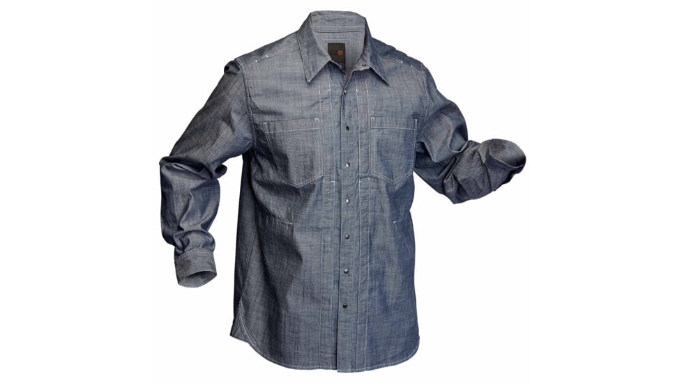 5.11 Tactical Chambray L/S Shirt, INDIGO, XXL 72403718XXL