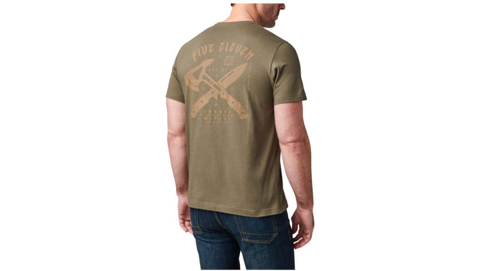 5.11 Tactical Choose Wisely T-Shirt - Mens, Ranger Green, 2XL, 76149-186-2XL