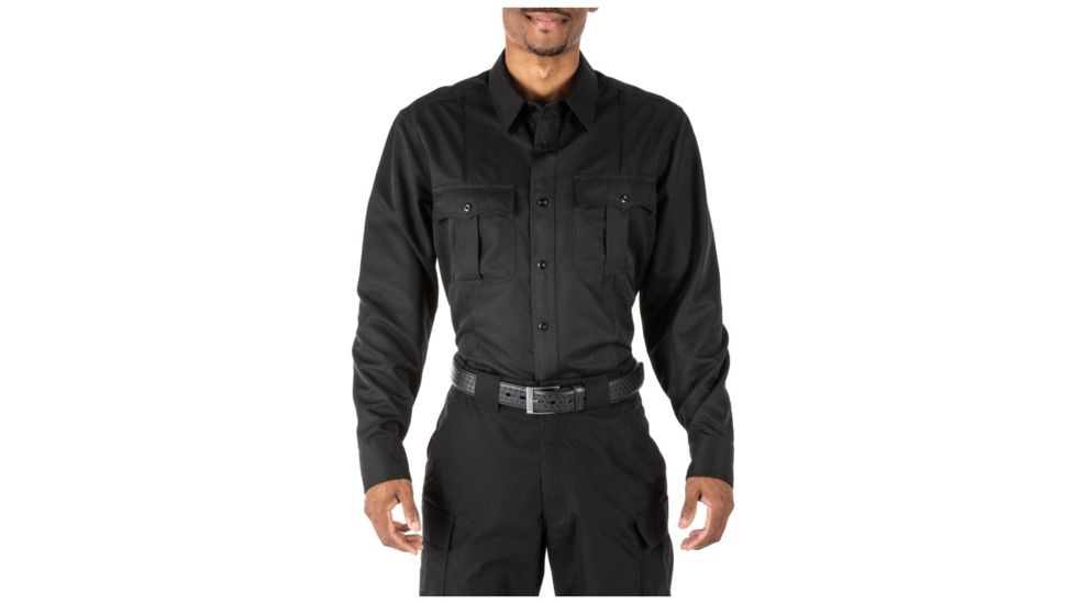 5.11 Tactical Cl A Fast-Tac Twl Long Sleeve Shirt - Tall - Men's, Black, Large, 72510T-019-L-T
