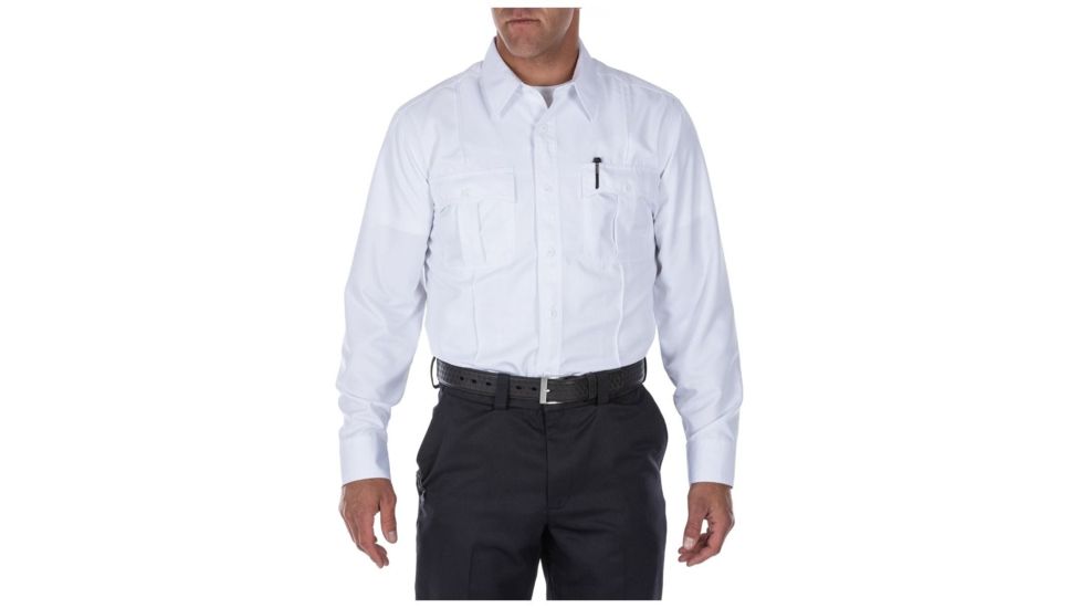 5.11 Tactical Cl A Fast-Tac Twl Long Sleeve Shirt - Tall - Men's, Uniform White, Large, 72510T-992-L-T