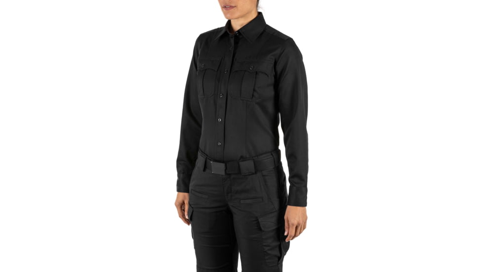 5.11 Tactical Class A Fast-Tac Twill Long Sleeve Shirt - Women's, Black, LR, 62396-019-L-R