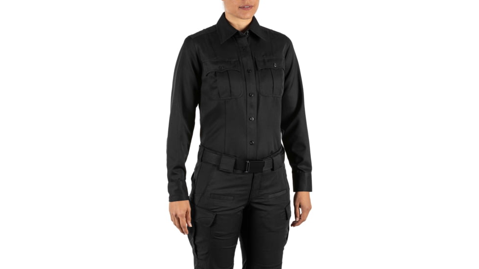 5.11 Tactical Cl A Fast-Tac Twl Long Sleeve Shirt - Womens, Regular, Black, Large, 62396-019-L-R