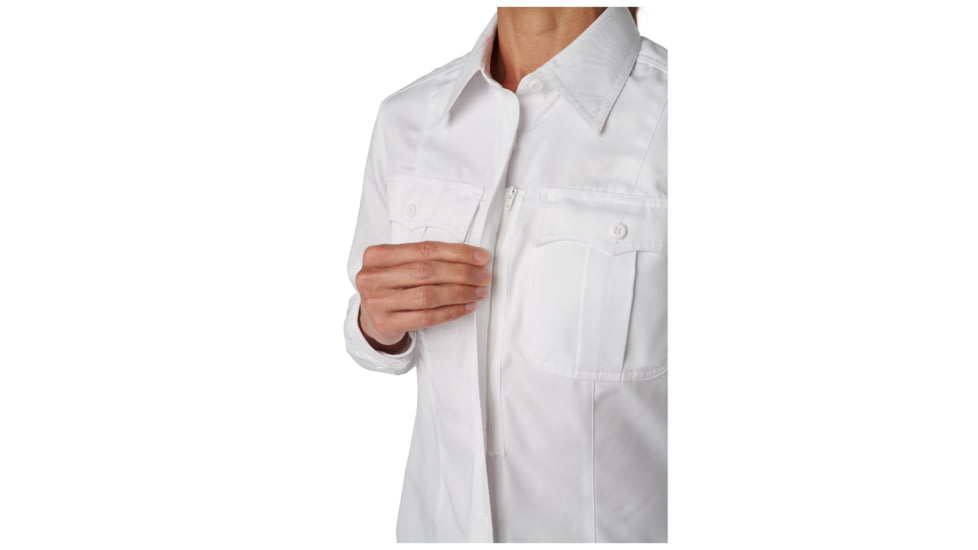 5.11 Tactical Cl A Fast-Tac Twl Long Sleeve Shirt - Womens, Regular, Uniform White, Extra Small, 62396-992-XS-R