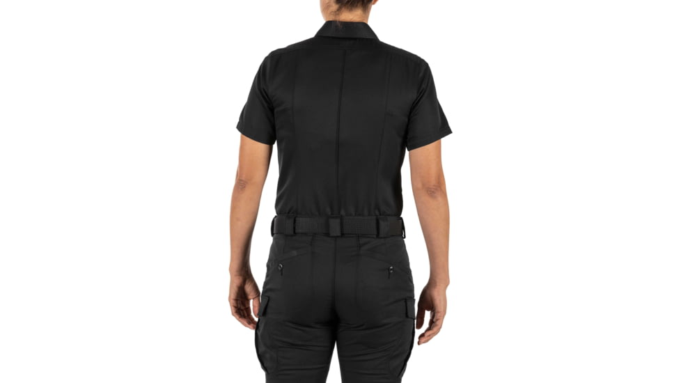 5.11 Tactical Cl A Fast-Tac Twl Short Sleeve Shirt - Womens, Regular, Black, Large, 61318-019-L-R