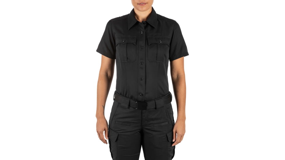 5.11 Tactical Class A Fast-Tac Twill S/S Shirt - Womens, Black, XSR, 61318-019-XS-R