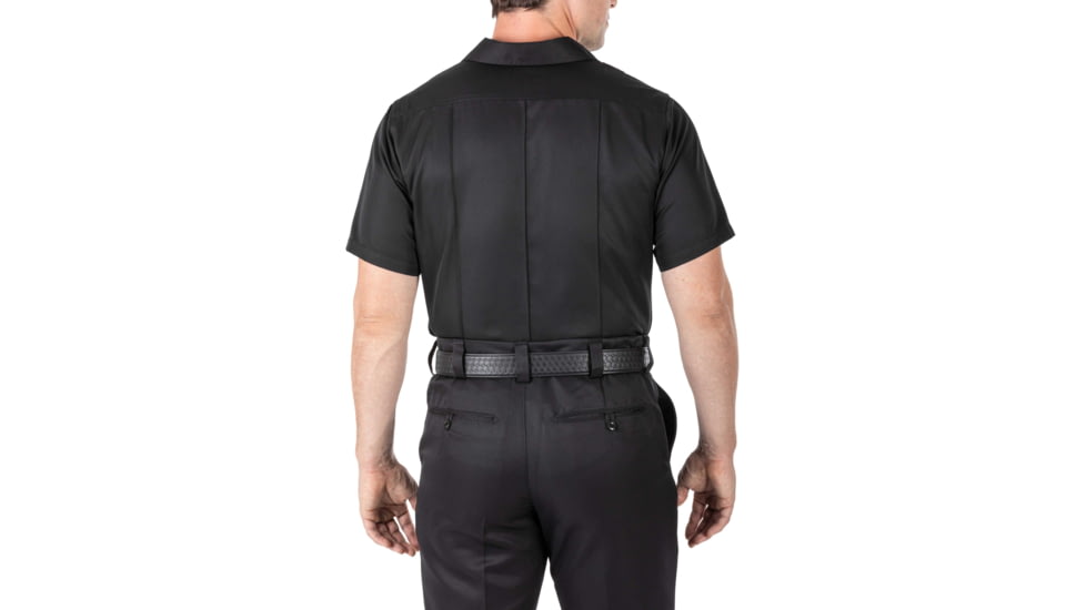 5.11 Tactical Cl A Fast-Tac Twill Short Sleeve Shirt - Mens, Regular, Black, Medium, 71384-019-M-R