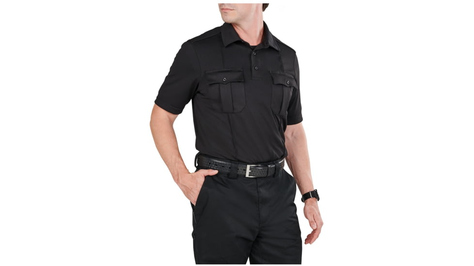 5.11 Tactical Class A Uniform Short Sleeve Polo - Men's, 2XL, Tall, Black, 41238T-019-2XL-T