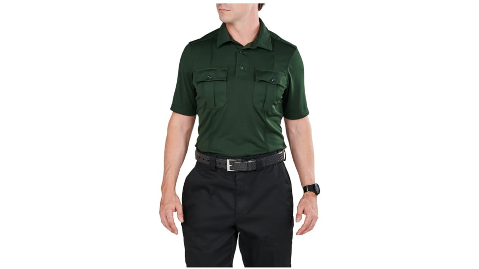 5.11 Tactical Class A Uniform Short Sleeve Polo - Men's, 2XL, Tall, LE Green, 41238T-860-2XL-T