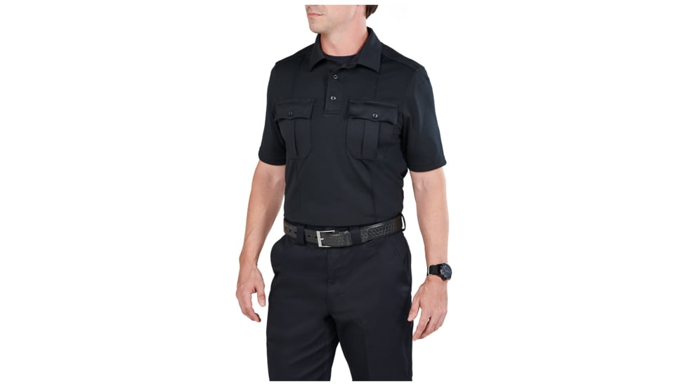 5.11 Tactical Class A Uniform Short Sleeve Polo - Men's, 2XL, Tall, Midnight Navy, 41238T-750-2XL-T