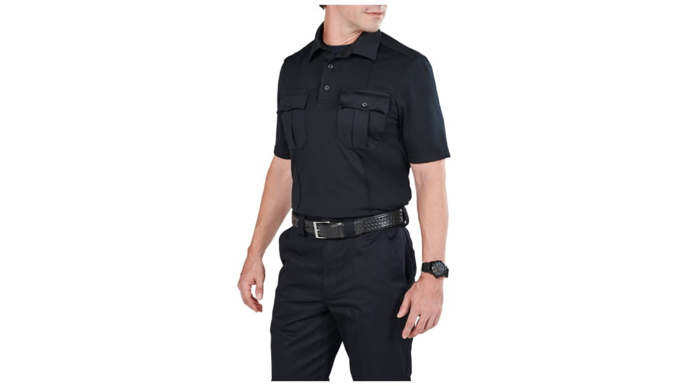 5.11 Tactical Class A Uniform Short Sleeve Polo - Men's, 2XL, Regular, Midnight Navy, 41238-750-2XL-R