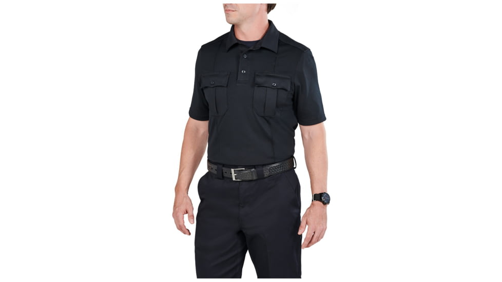 5.11 Tactical Class A Uniform Short Sleeve Polo - Men's, 2XL, Regular, Midnight Navy, 41238-750-2XL-R