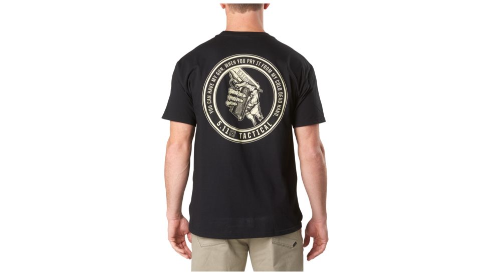 5.11 Tactical Cold Dead Hands 45 Tee, Grey Heather, M 41191EA-097-M