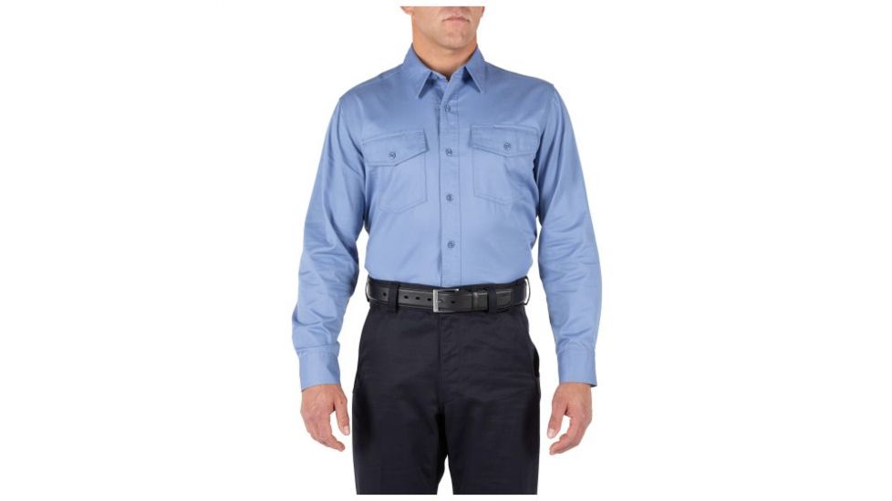 5.11 Tactical Company L/S Shirt Tall - Mens, Fire Med Blu, 4XLT, 72515T-696-4XL-T