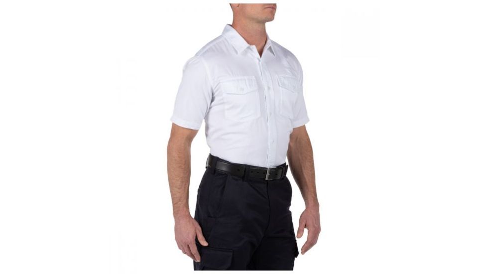 5.11 Tactical Company Short Sleeve Shirt - Mens, White, Large 71391-010-L
