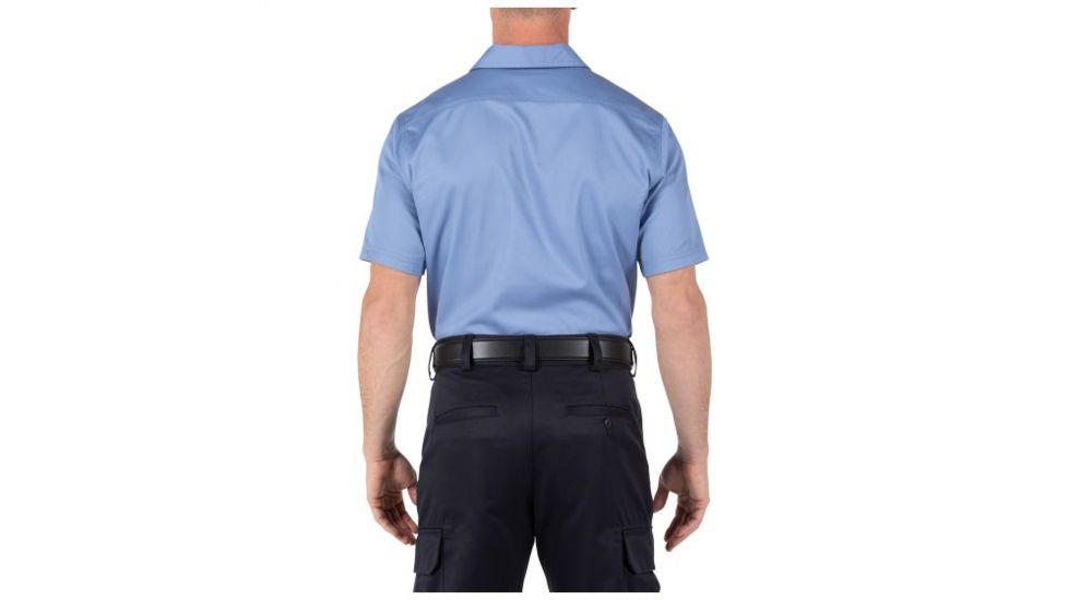 5.11 Tactical Company Short Sleeve Shirt - Mens, Fire Med Blue, Large 71391-696-L