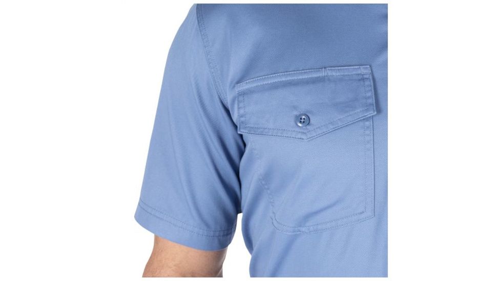 5.11 Tactical Company Short Sleeve Shirt - Mens, Fire Med Blue, Large 71391-696-L
